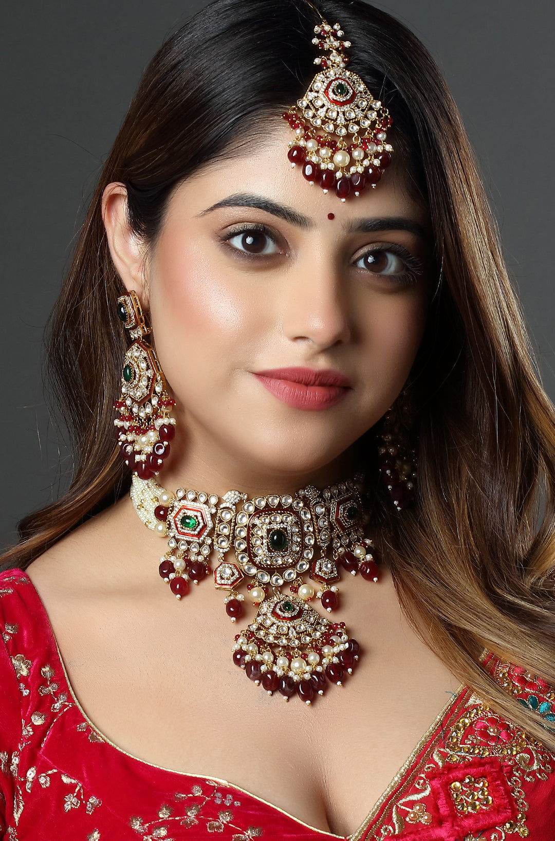 The Maharani's Crimson Dream Choker