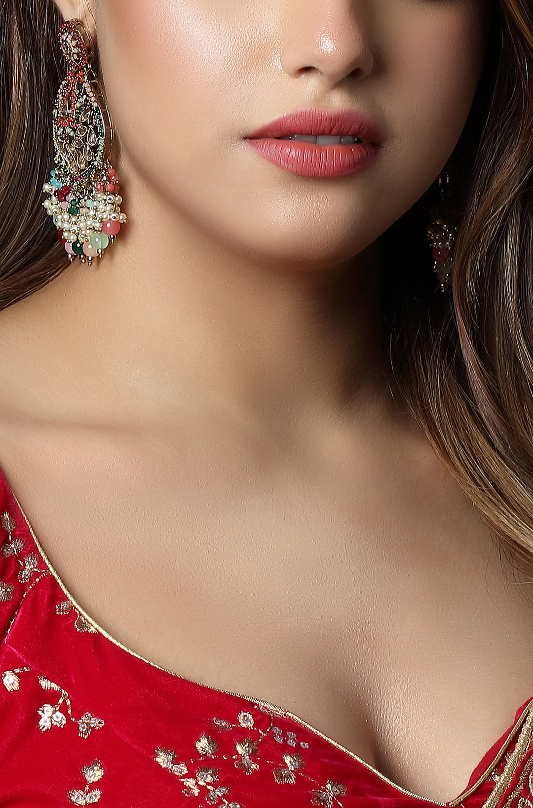 Artisan Bead Fringe Earrings