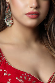 Artisan Bead Fringe Earrings