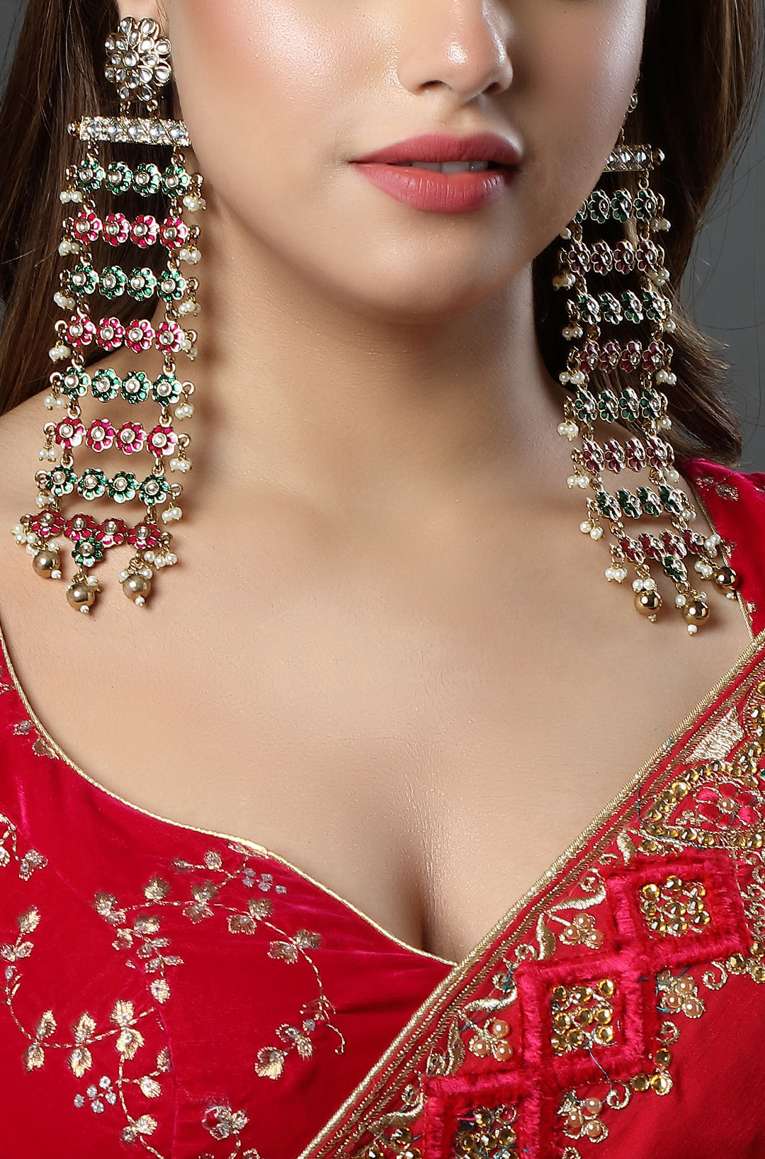 Regal Stacked Drop Earrings