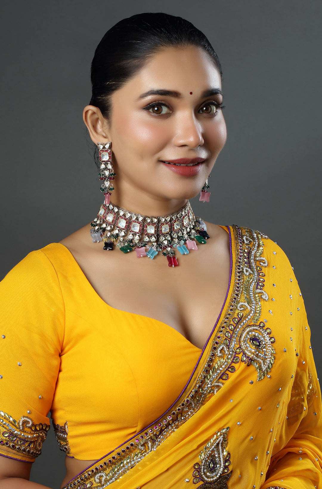 Vibrant Heritage Kundan Choker