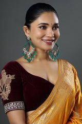 Green Envy Drop Earrings