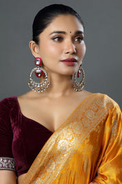 Modern Mughal Hoop Earrings