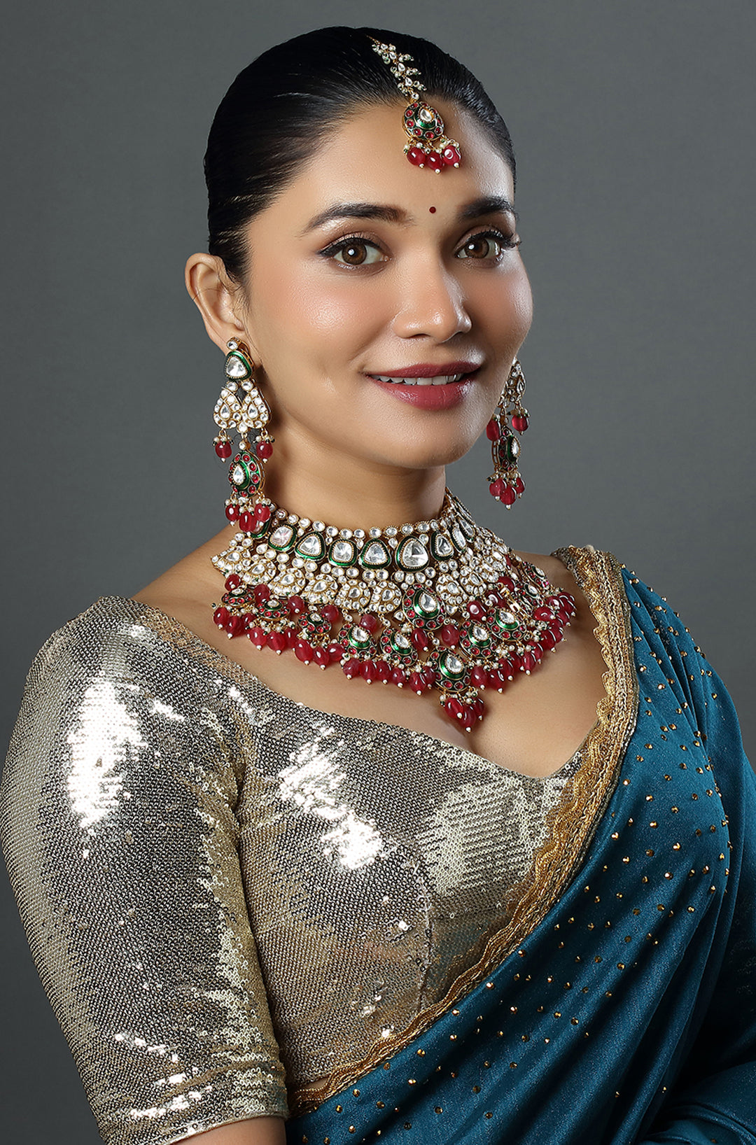Imperial Kundan Ruby Necklace