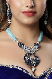 The Blue Lagoon Ensemble Necklace Pendent