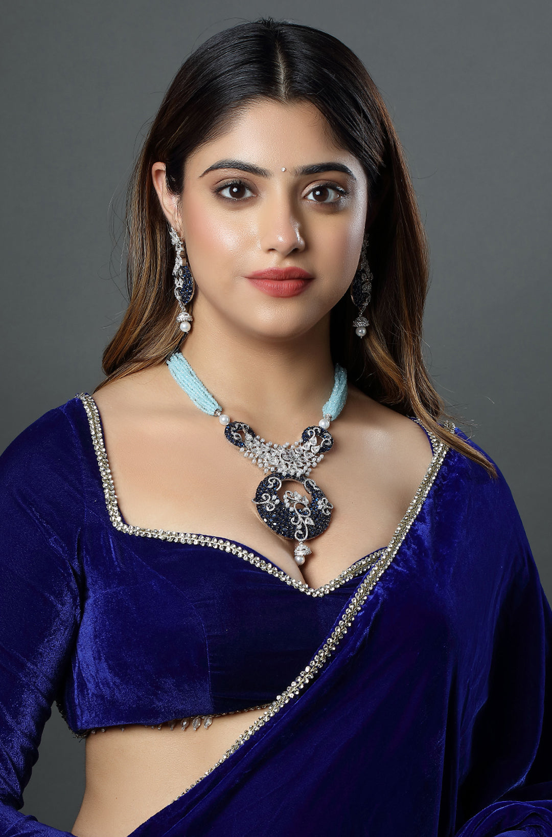 The Blue Lagoon Ensemble Necklace Pendent