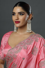 Heirloom Pearl & Kundan Long Earrings