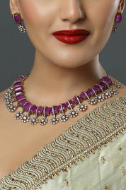 Star-Kissed Magenta Necklace
