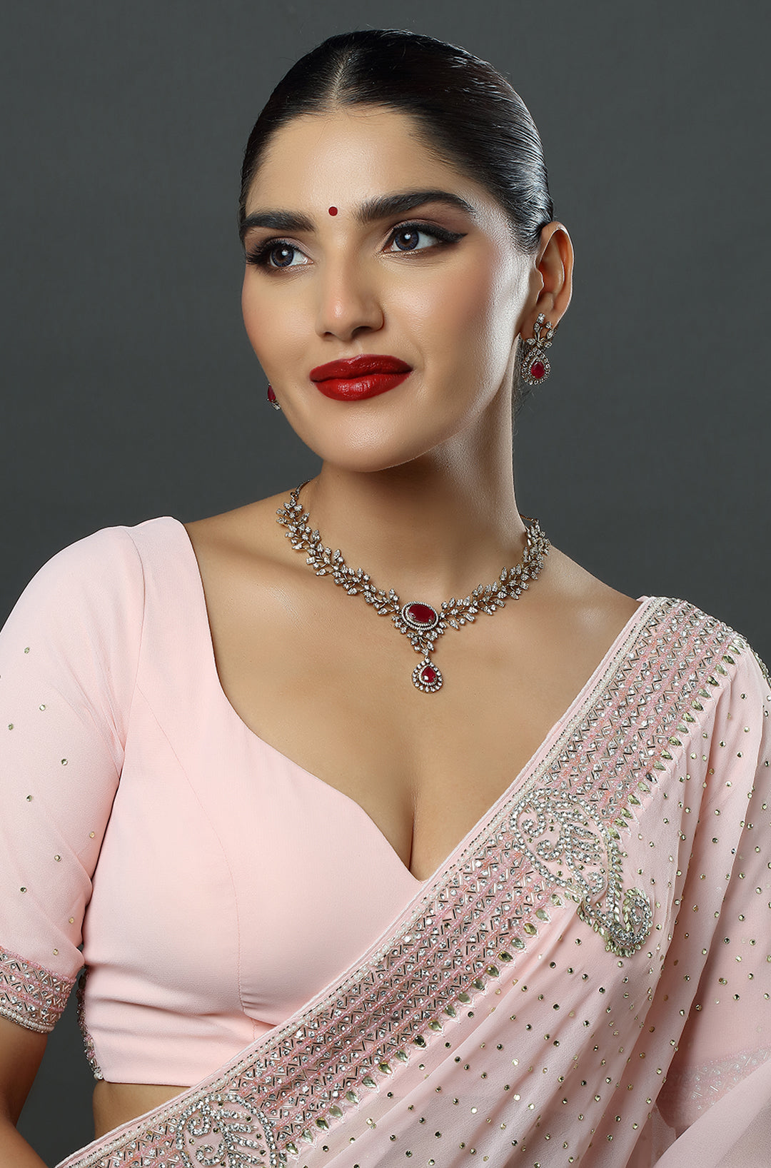 Sparkling Elegance Opulent Round Cut CZ Necklace