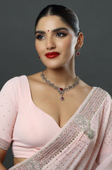 Sparkling Elegance Opulent Round Cut CZ Necklace