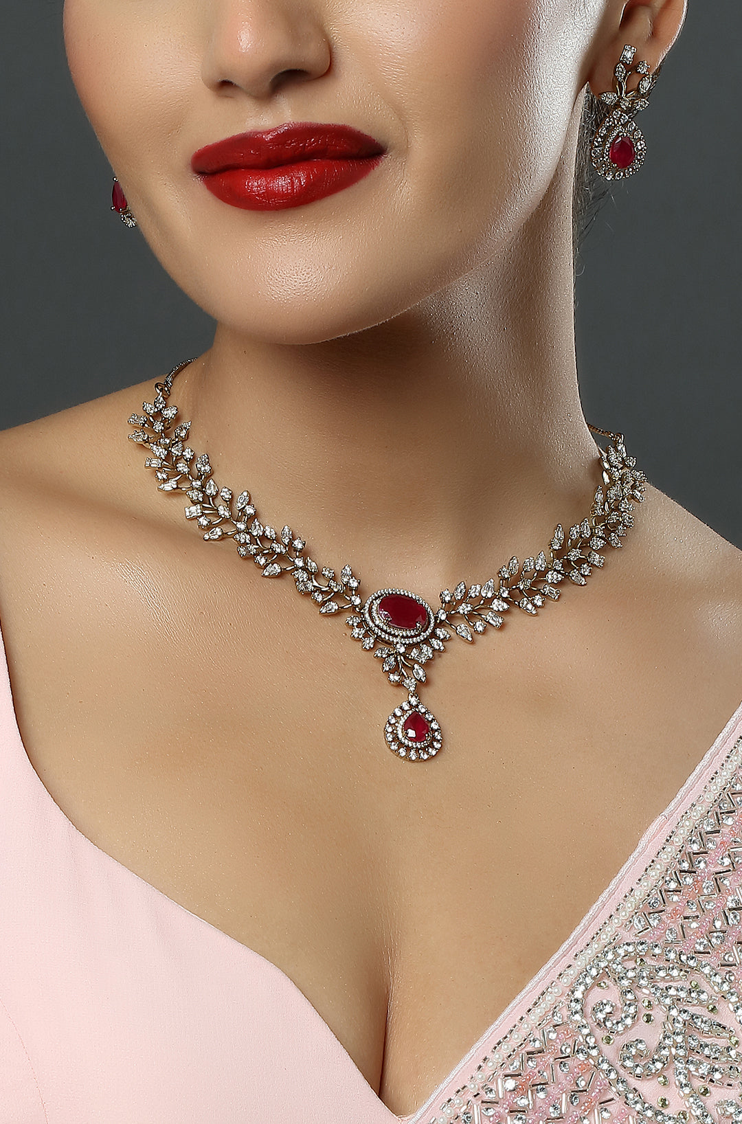 Sparkling Elegance Opulent Round Cut CZ Necklace