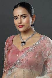 Diamond Emerald Green Short Necklace