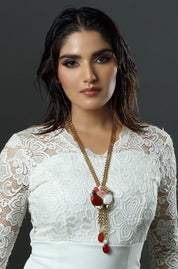 Coral Sands Lariat Necklace