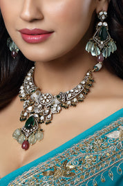 The Royal Teardrop Kundan Necklace