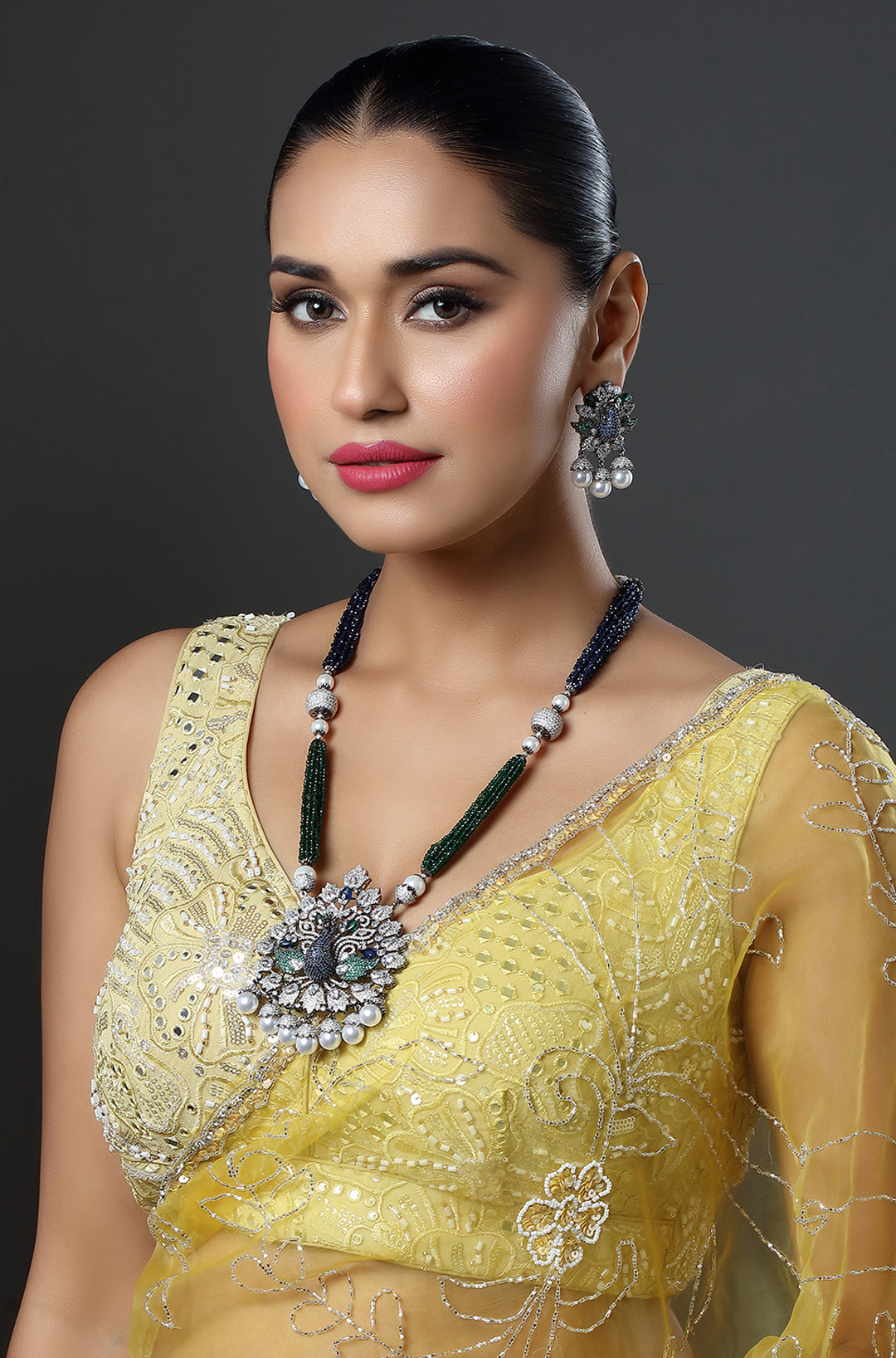 The Ocean Blue Peacock Necklace