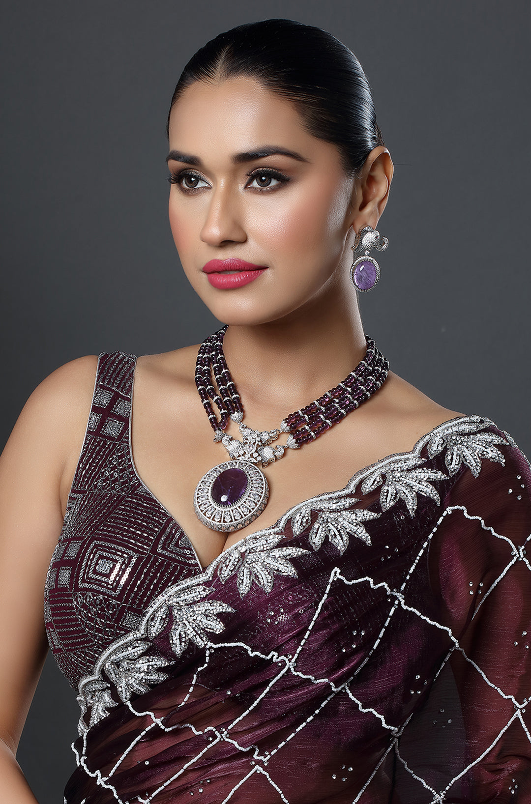 The Plum Princess Necklace