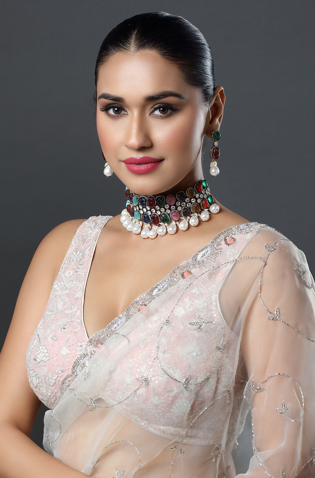 The Navratna Choker Necklace