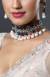 The Navratna Choker Necklace