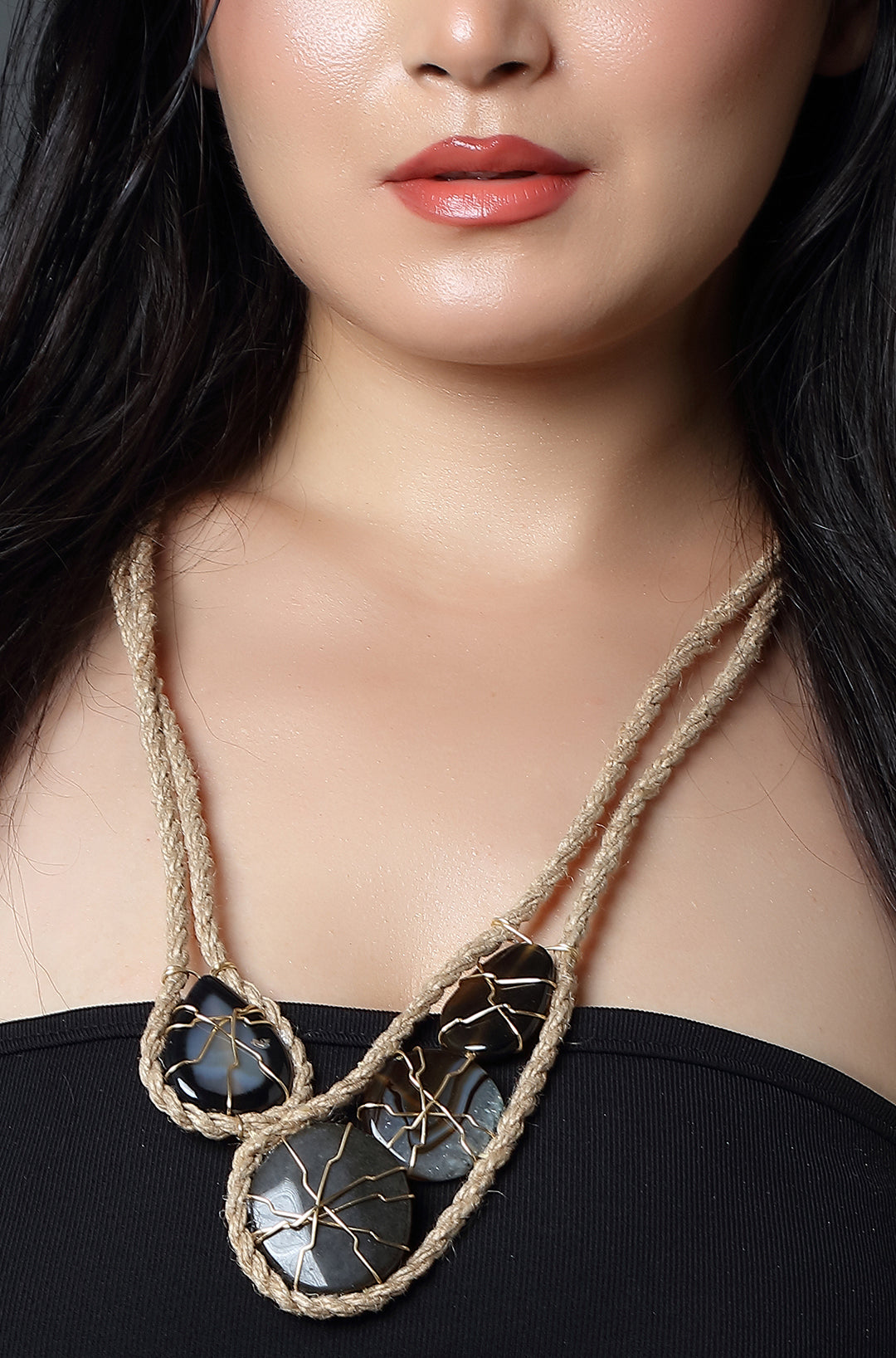 Raw Earth Statement Necklace