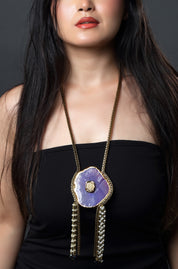 Verdant Stone Cluster Necklace
