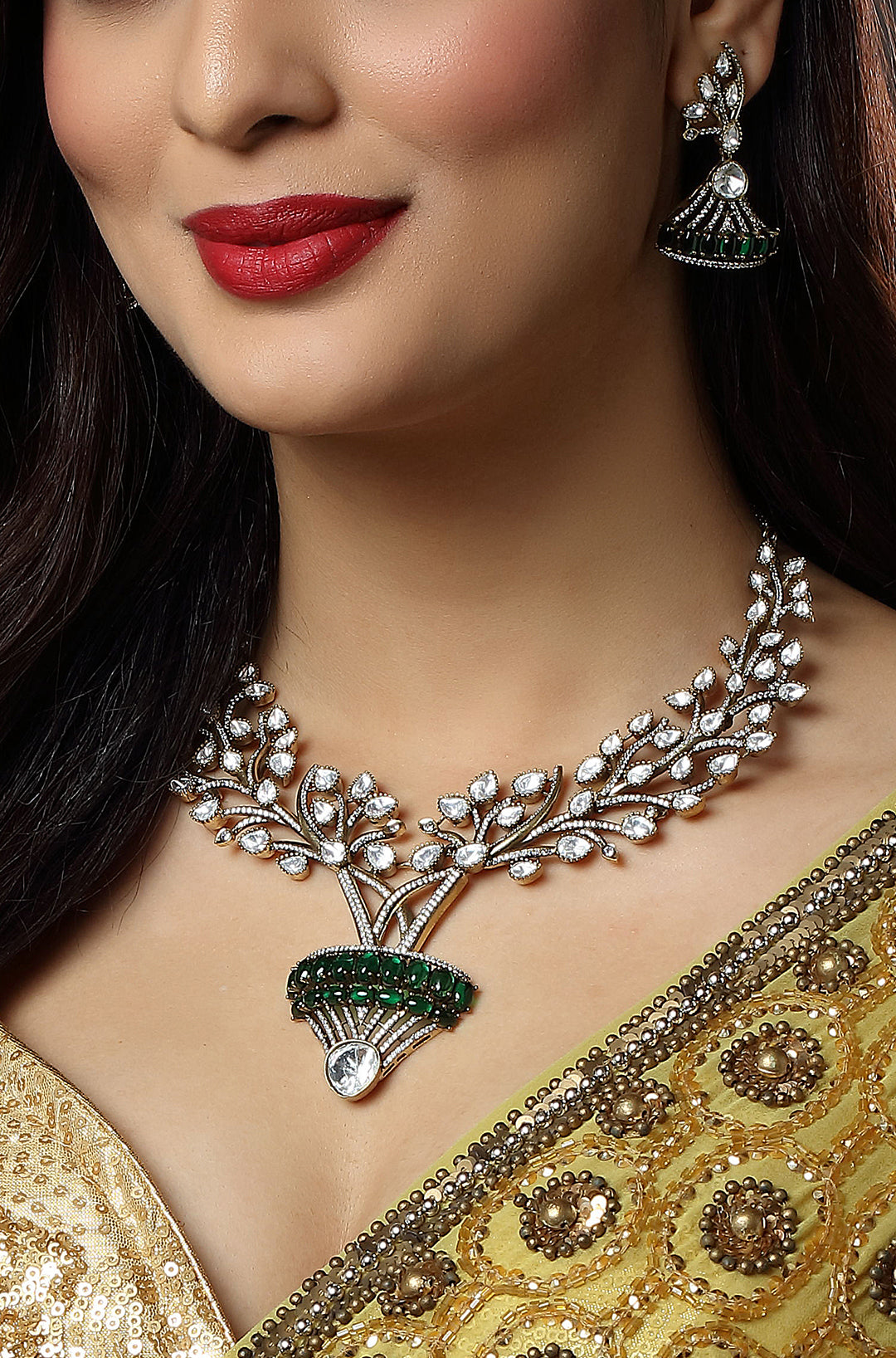 Emerald Vriksh Necklace
