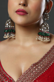 Emerald Jhankar Jhumkas