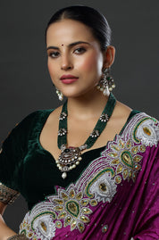 Emerald Bead Opulence Royal Haar Necklace