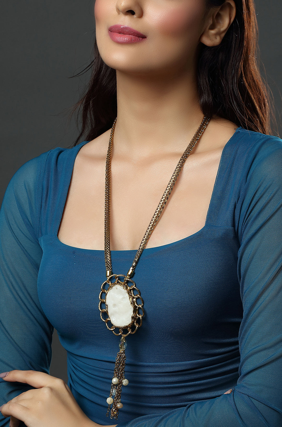 Ancient Ivory Cascade Necklace