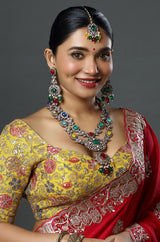 Multicolor Kundan Necklace Set