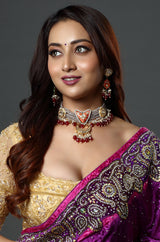 The Ruby Enamel Romance Choker