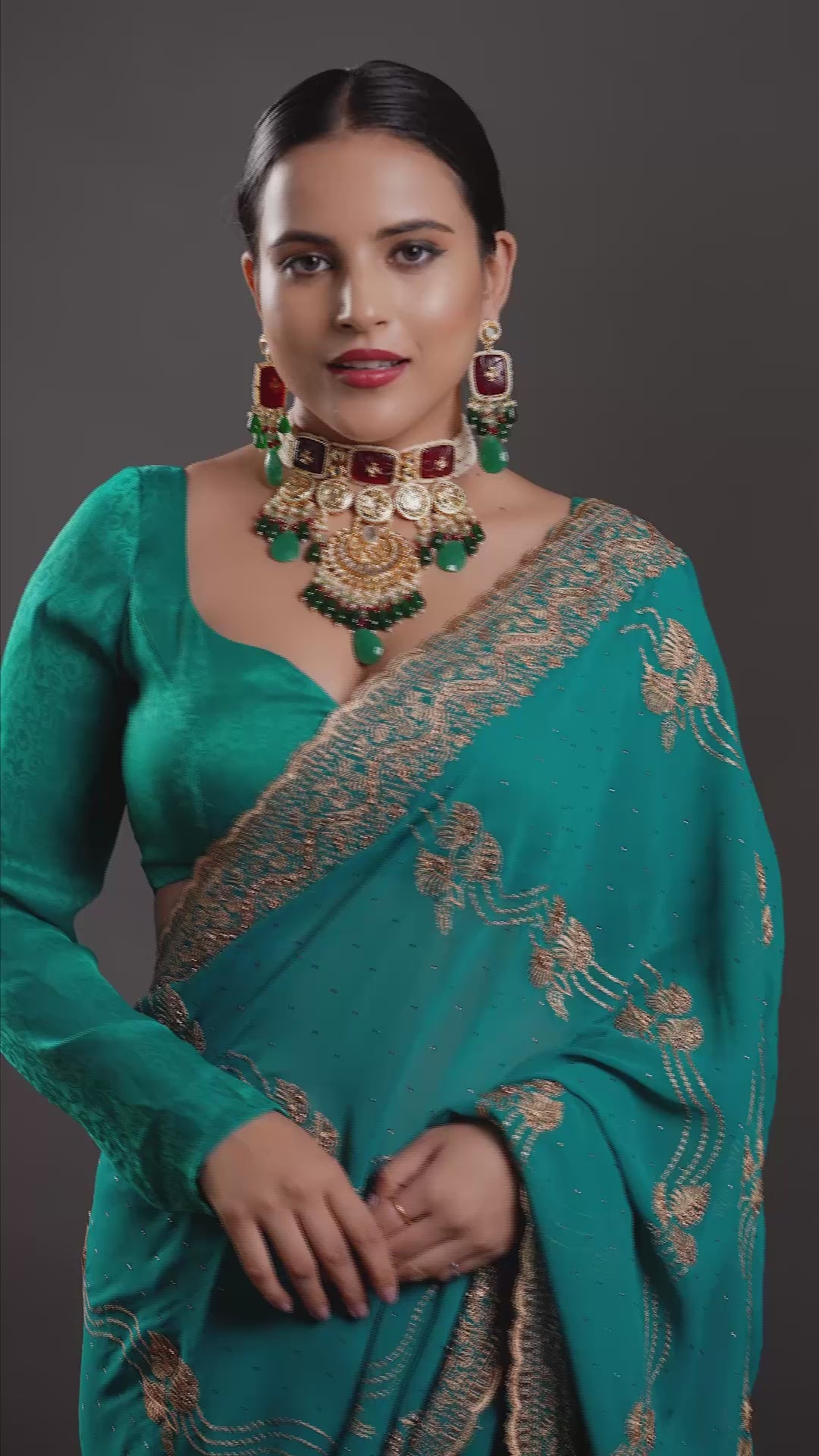 Maharani's Malachite Choker Necklace