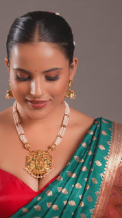 Octagon Krishna Multilayer Beaded Necklace