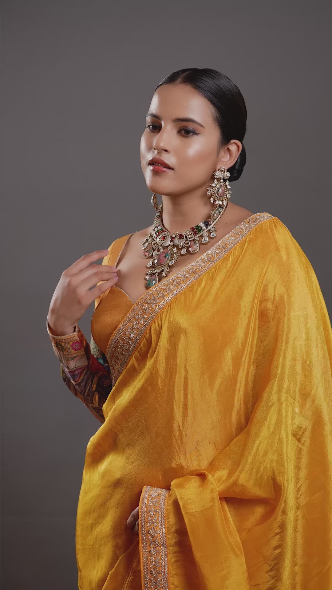 Maharani's Multi-Stone Statement Choker Necklace