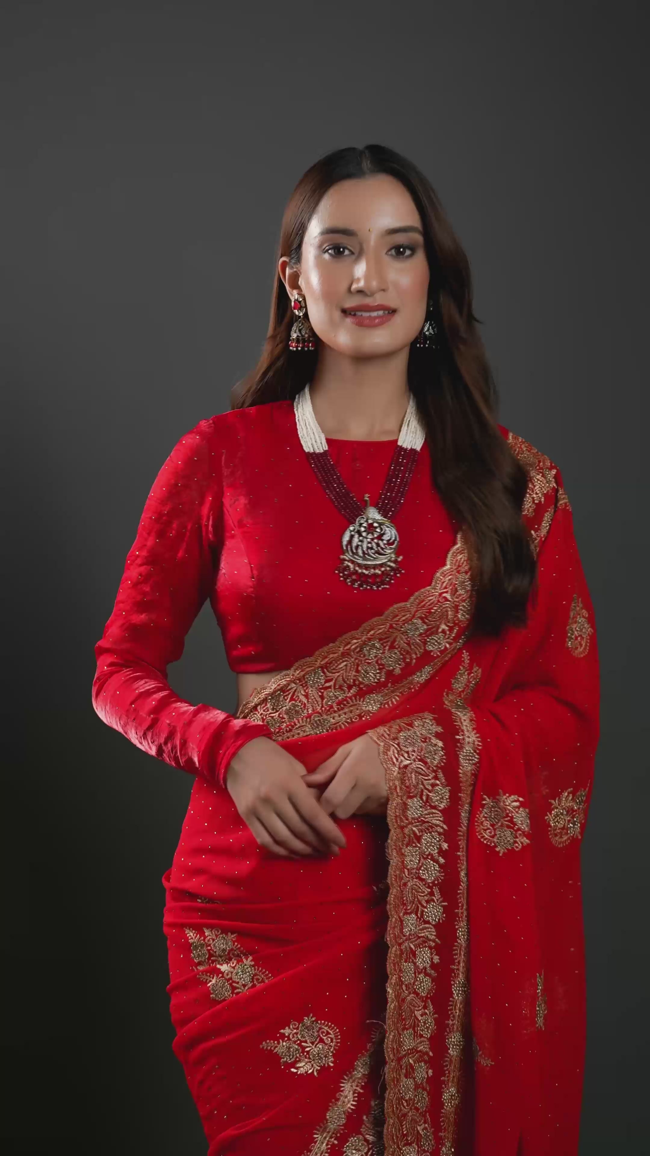 Ethnic Designer Traditional Gold Plated Long Mala Necklace with Beautiful Peacock