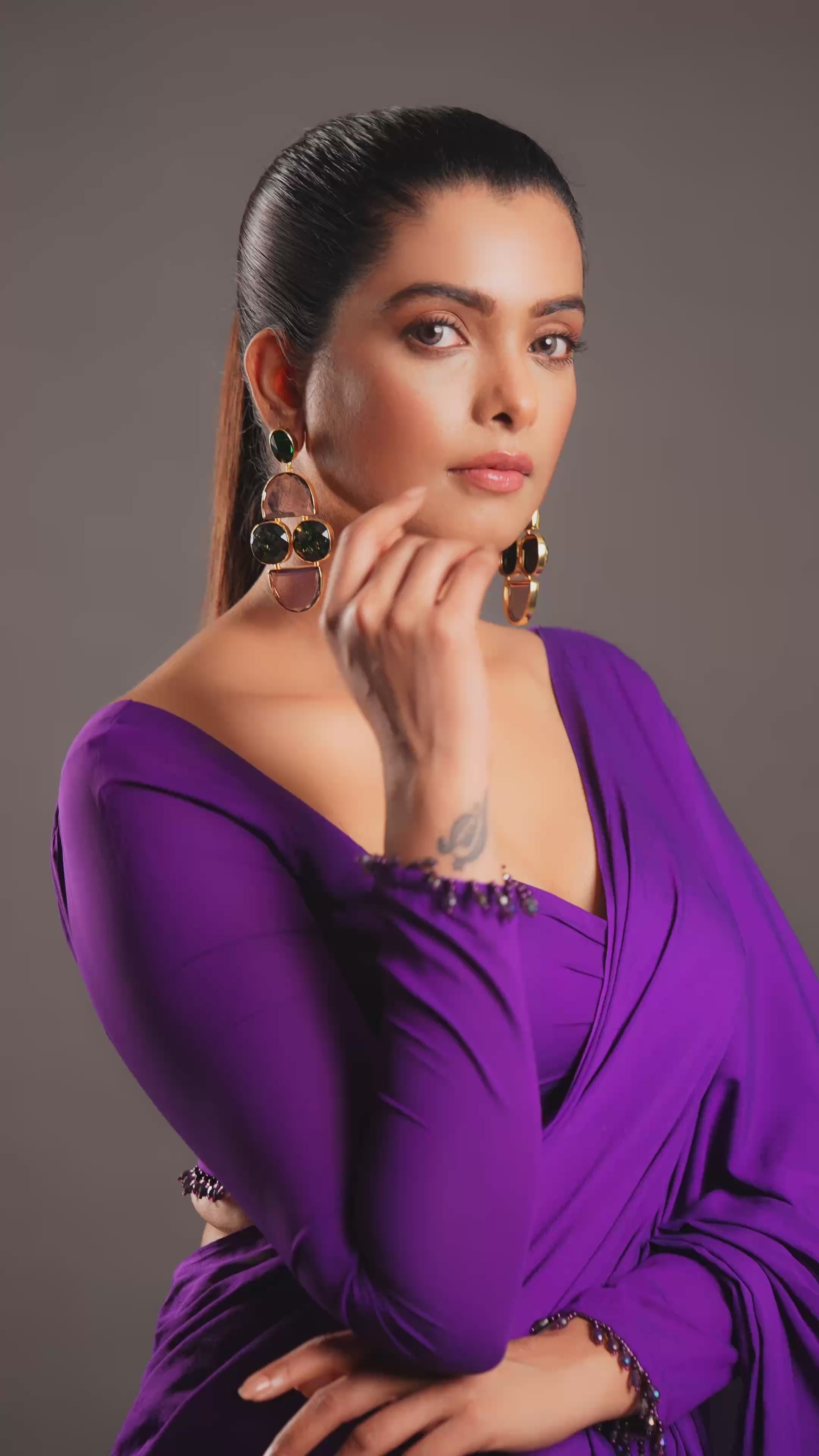 Geometrical Dual Tone Drops & Danglers