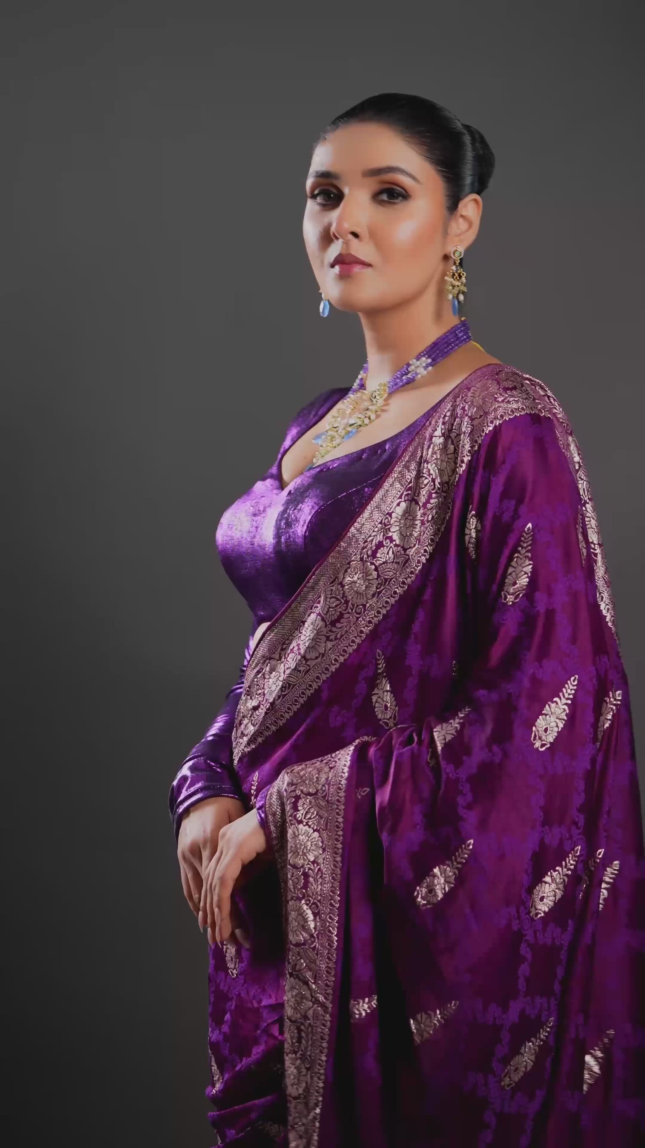 Mewari Lilac Ensemble Necklace