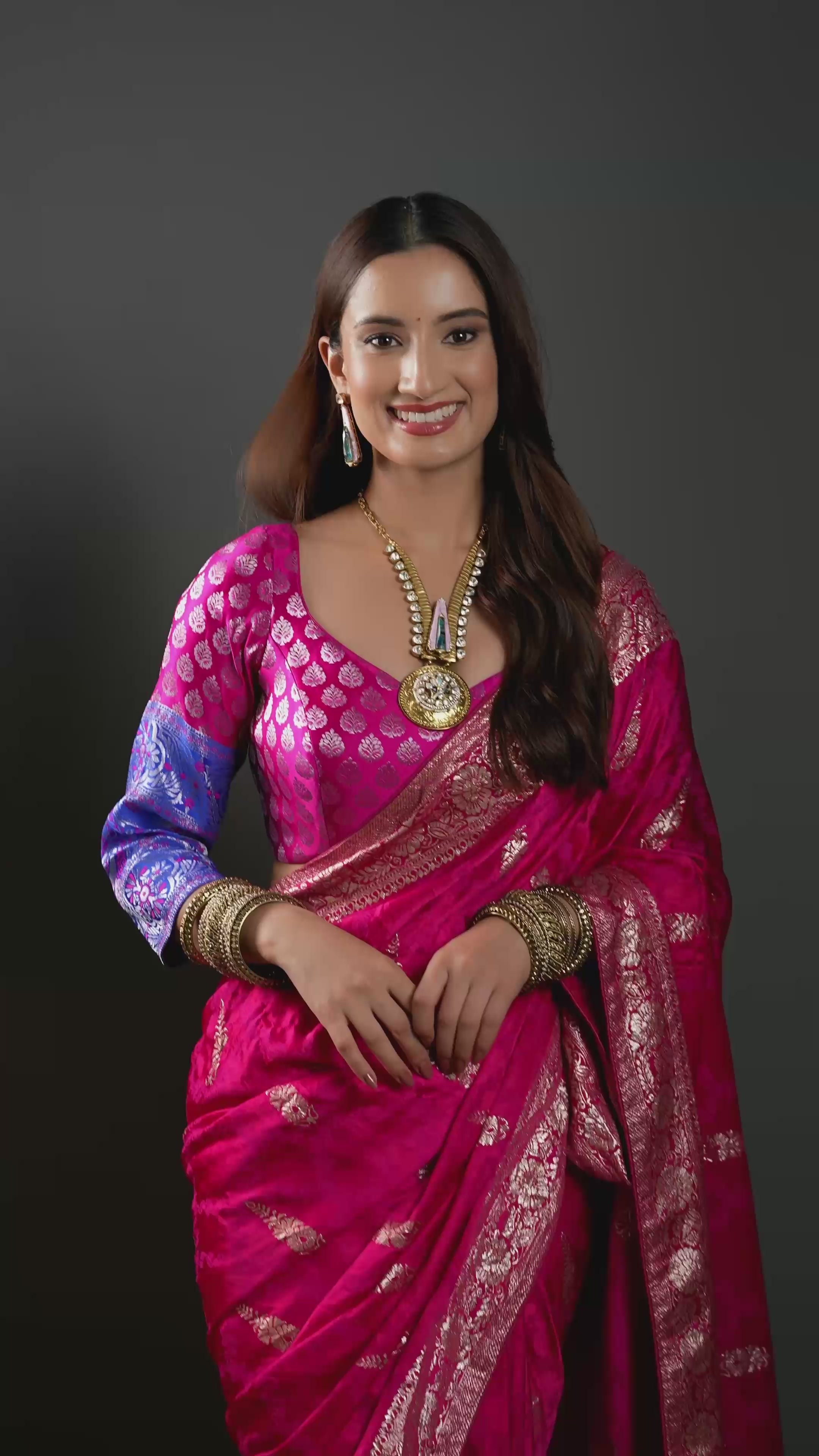 Gold Plated Kundan Necklace Set