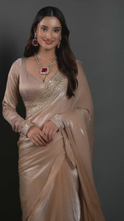 Red Stone Silver And Gold Kundan Necklace