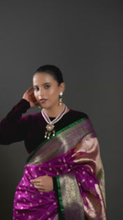 Sabyasachi Inspired White Pearl & Pink Beaded Polki Necklace