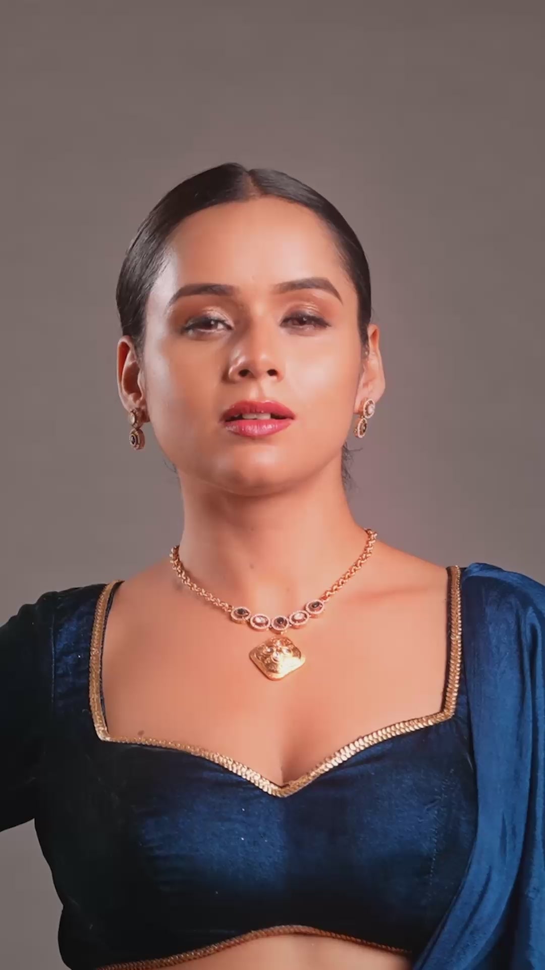 Gold Plated Kundan Polki Handcrafted Necklace