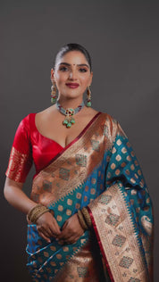 The Azure Oasis Kundan Choker Necklace