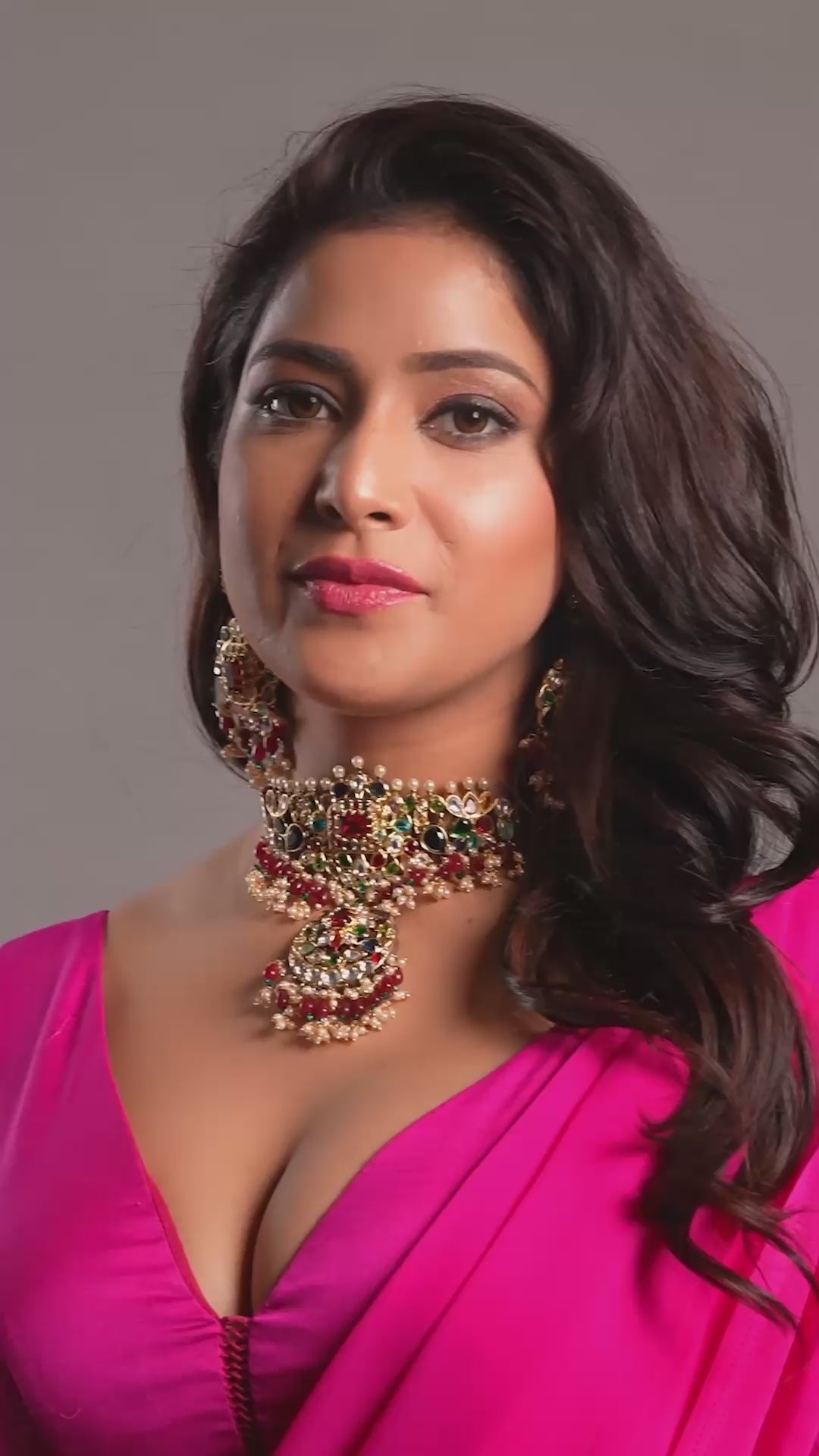 Gold-Plated Kundan Studded Bridal Choker Necklace