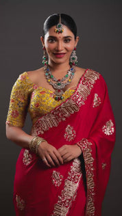 Multicolor Kundan Necklace Set