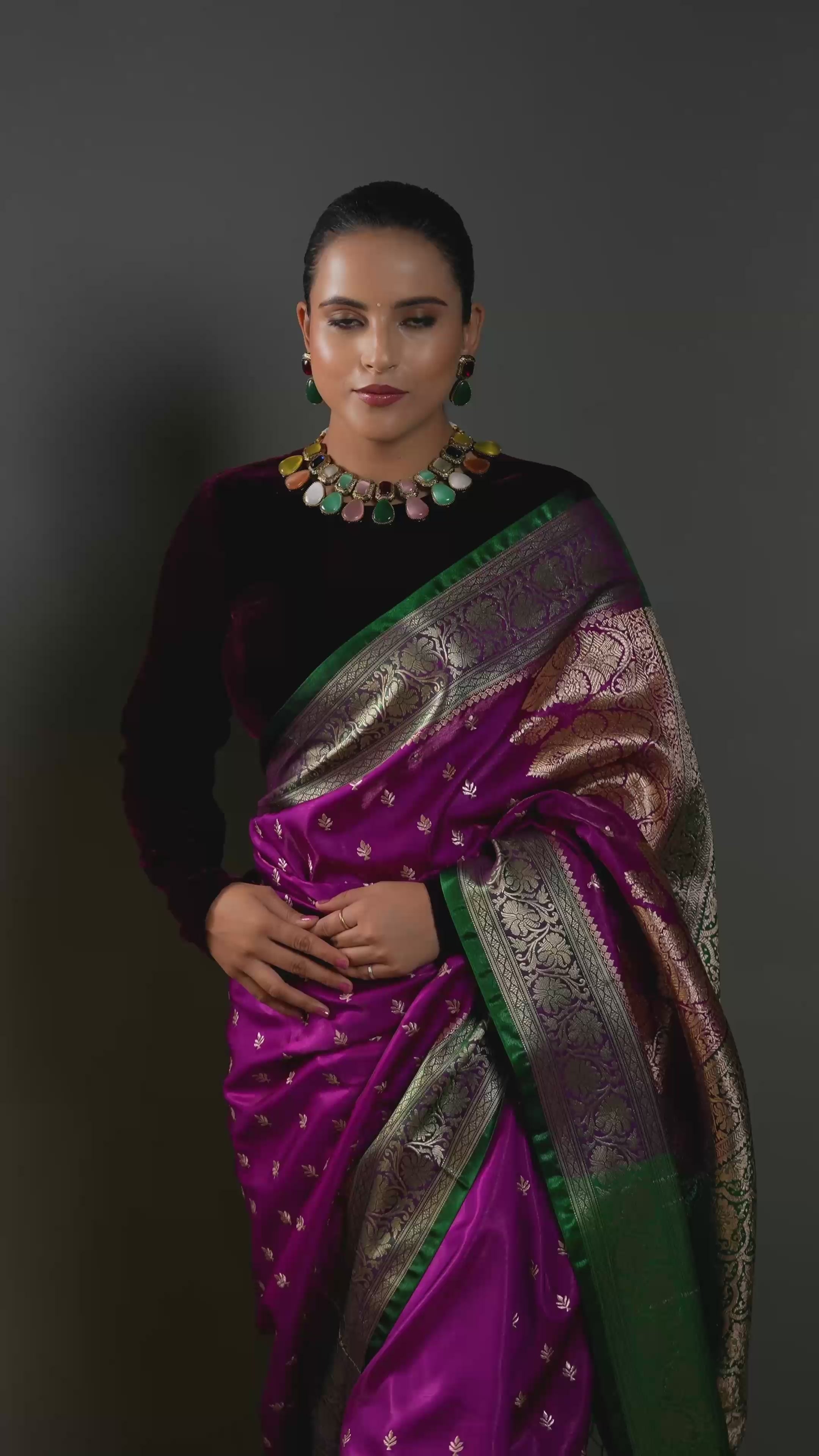 Gold-Plated Kundan-Studded Necklace