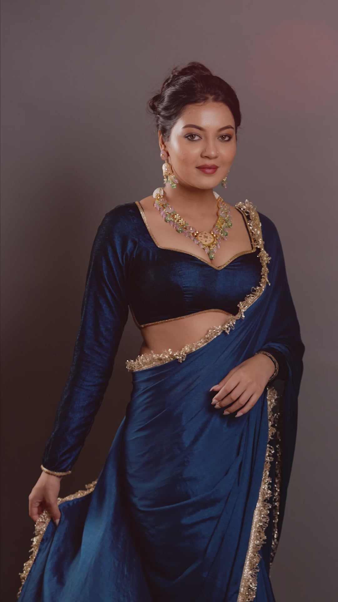 The Royal Rajasthan Pastel Flora Delight Necklace