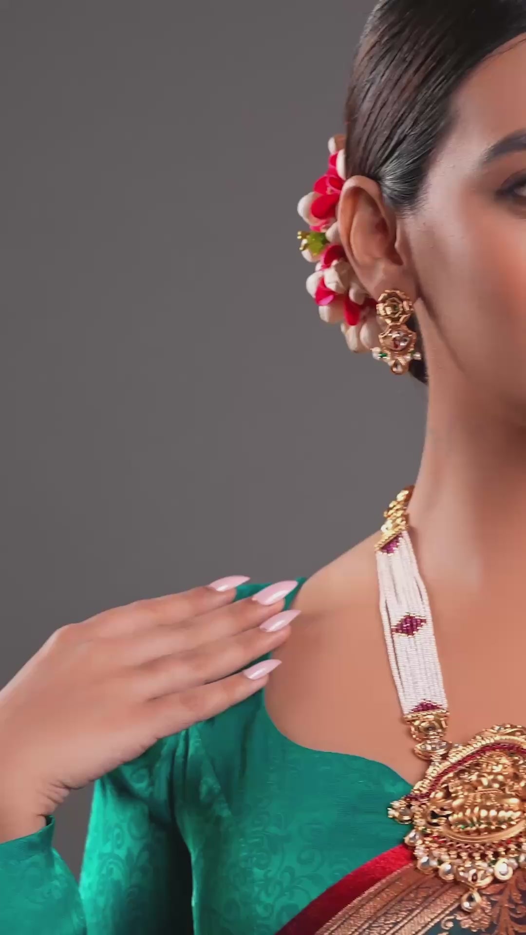 Goddess Lakshmi Motif Necklace