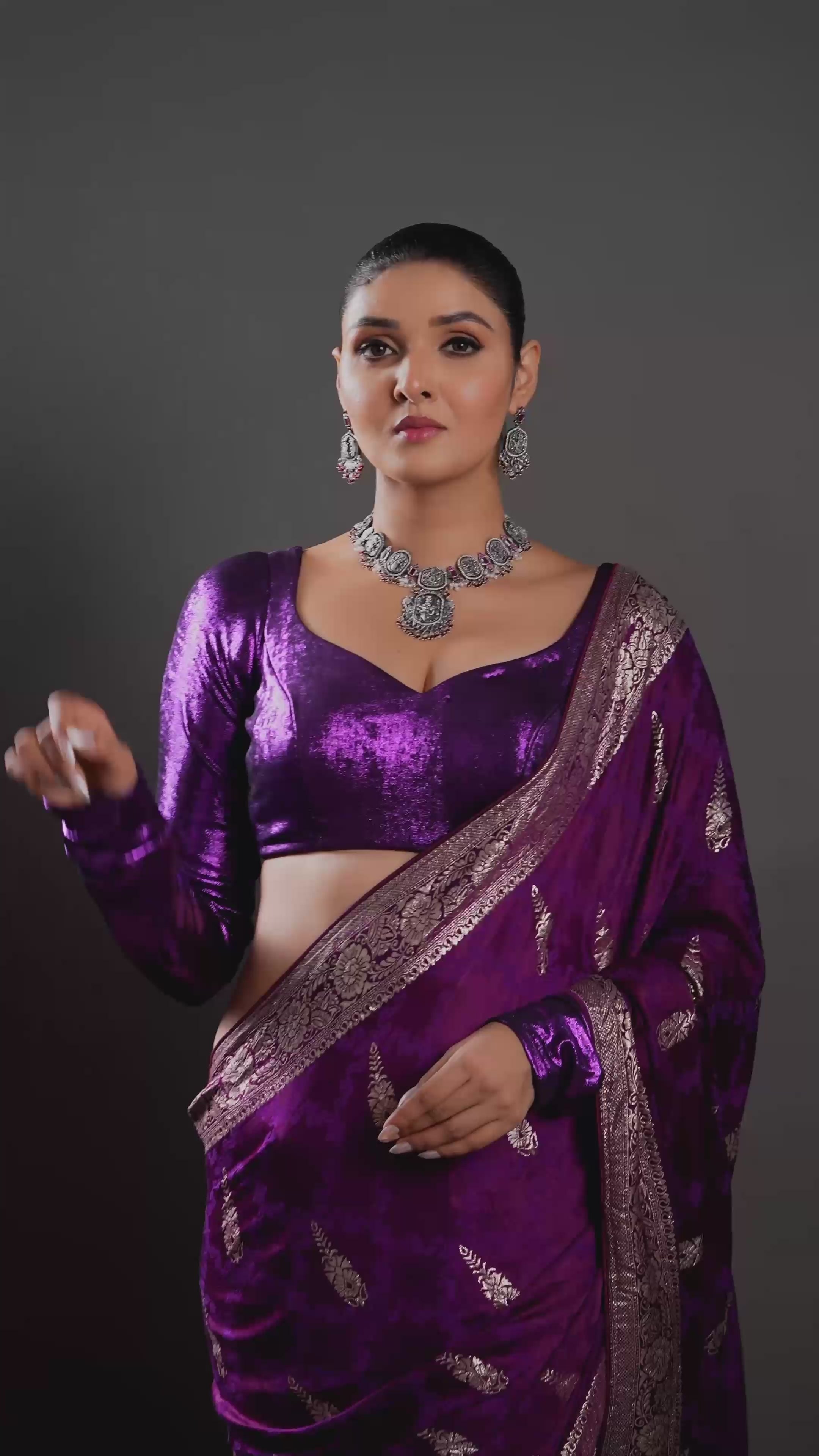 Purple Haze Silver Ensemble Necklace