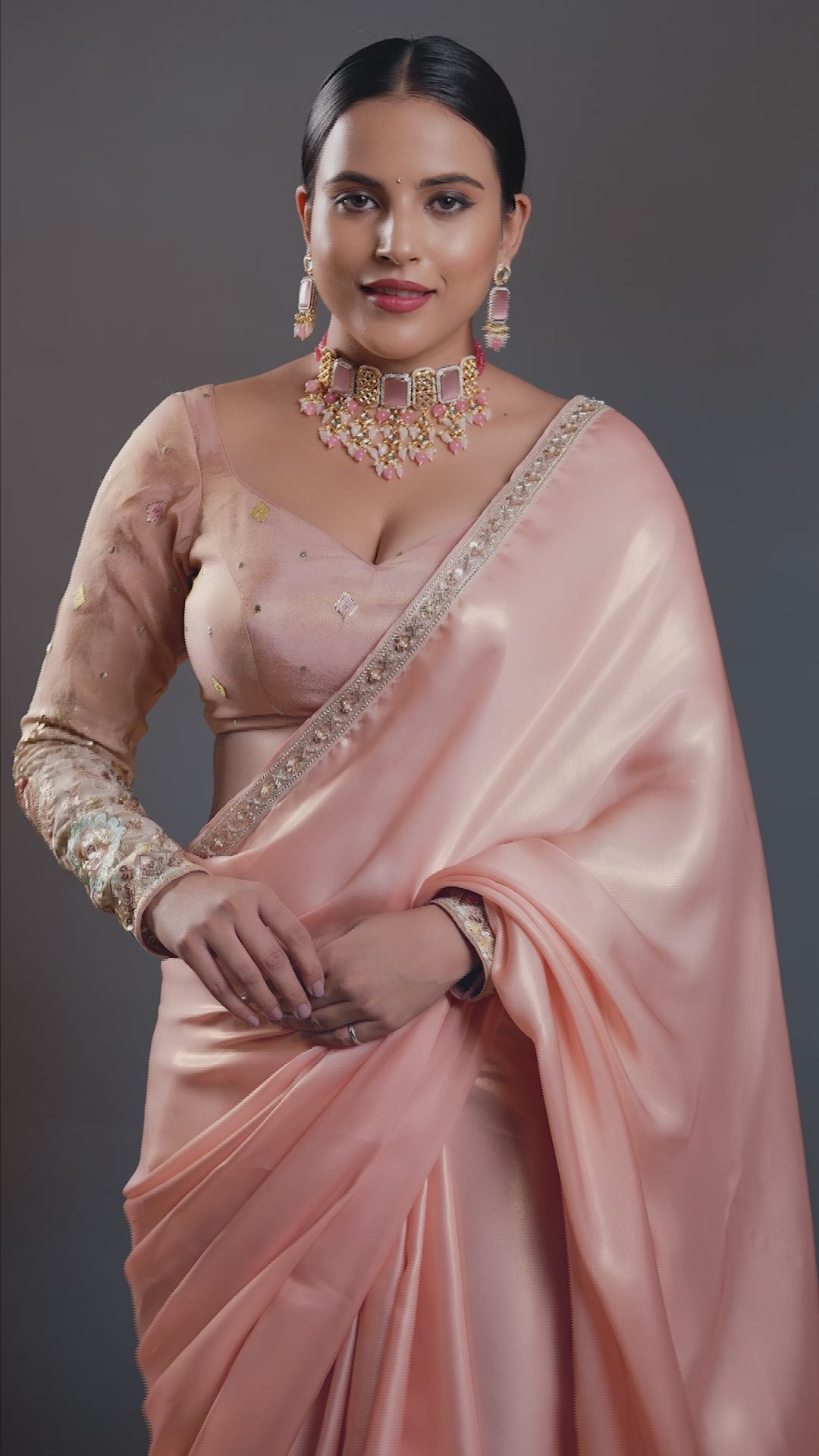 Pristine Pink Aura Choker Necklace