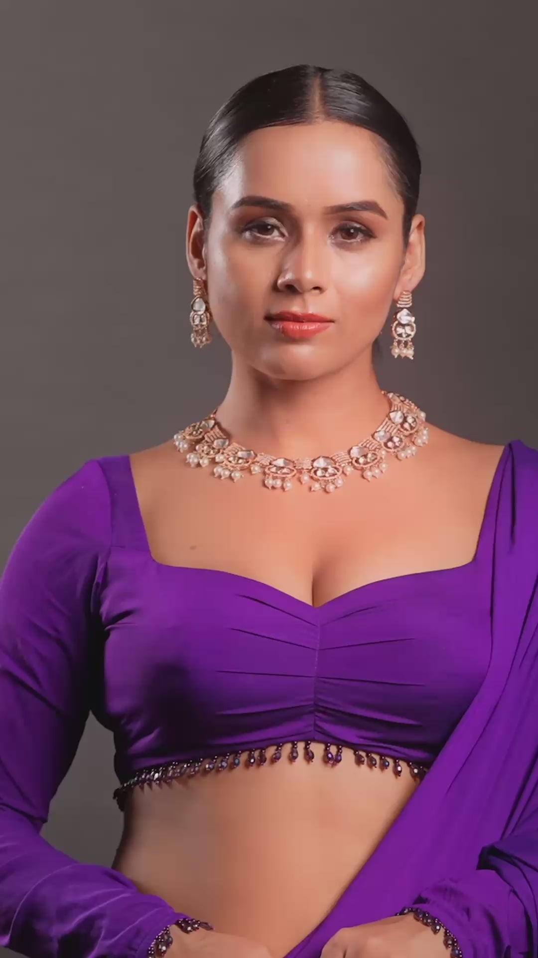 Meenakari Polki Necklace