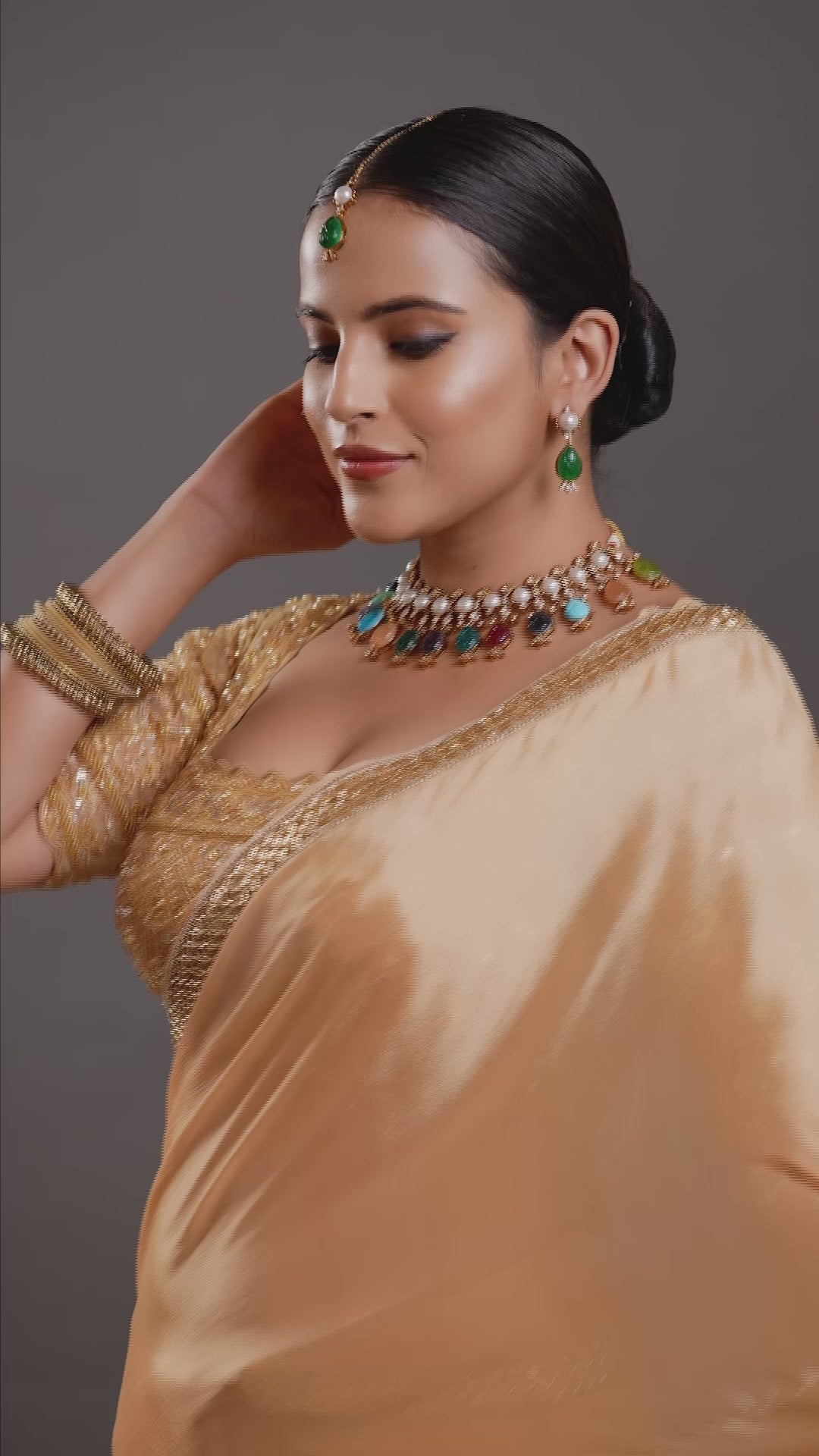 The Rainbow Pearl Droplet Necklace